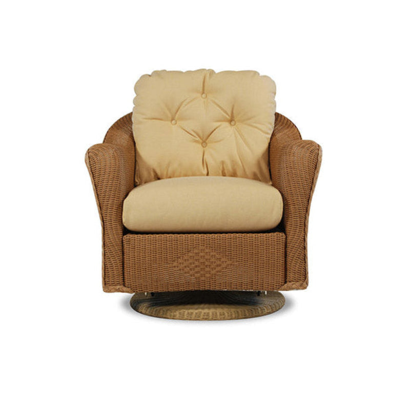 Lloyd Flanders Reflections Wicker Outdoor Swivel Glider Lounge Chair