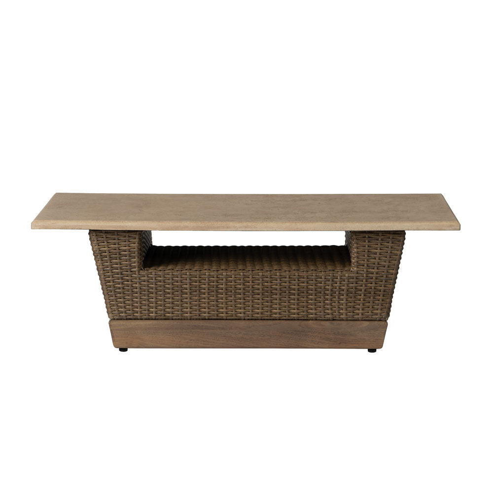 Lloyd Flanders Charisma Wicker Outdoor 48" Rectangular Cocktail Table