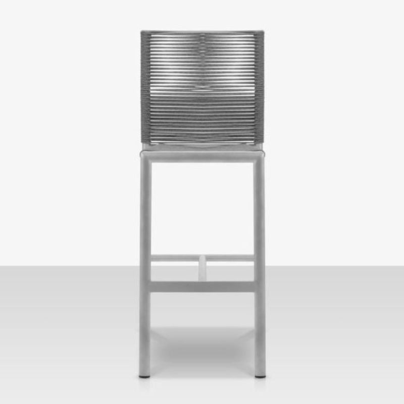 DecoScape Avalon Aluminum Rope Dining Bar Side Chair