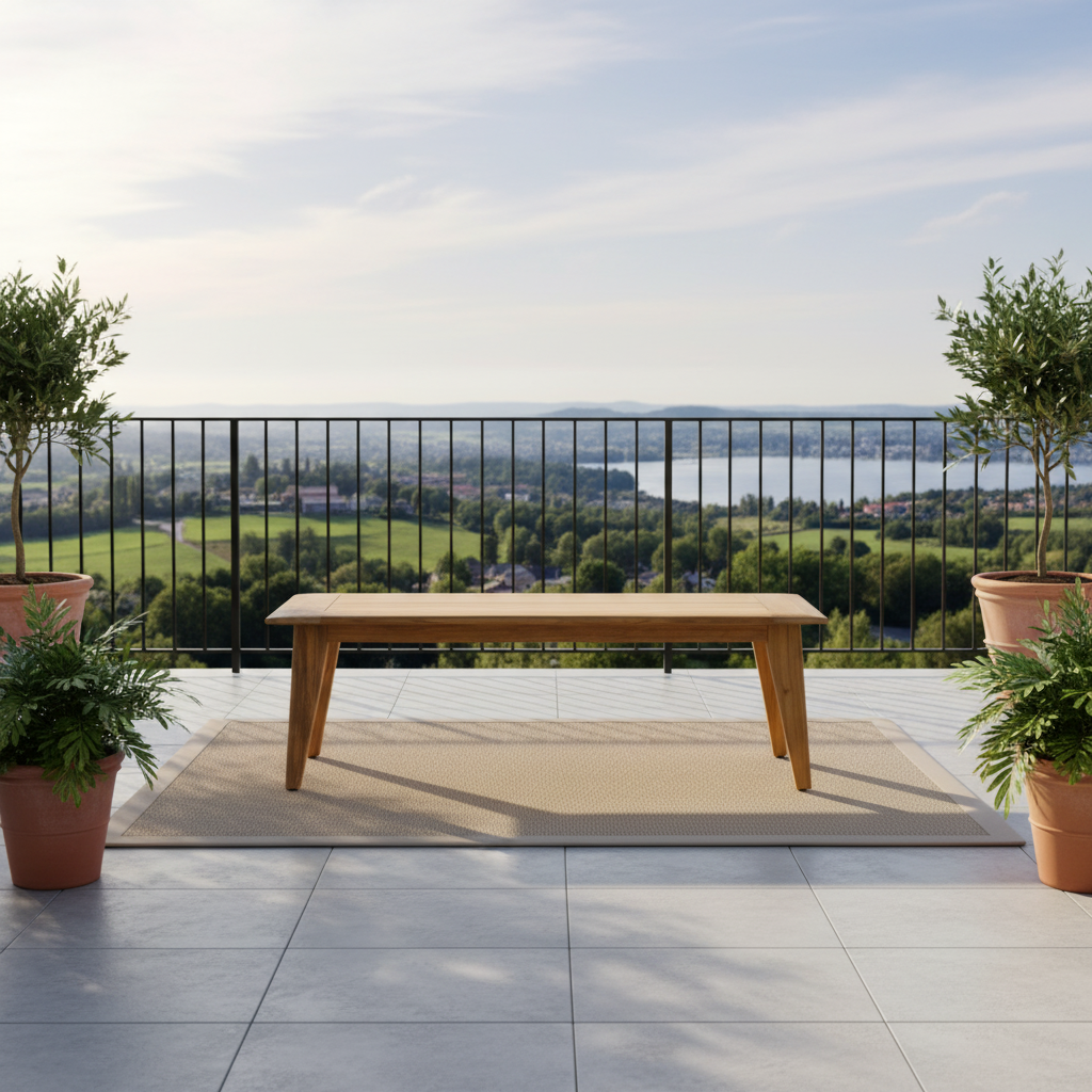 Lloyd Flanders Alpine Wicker Outdoor 48" Rectangular Cocktail Table