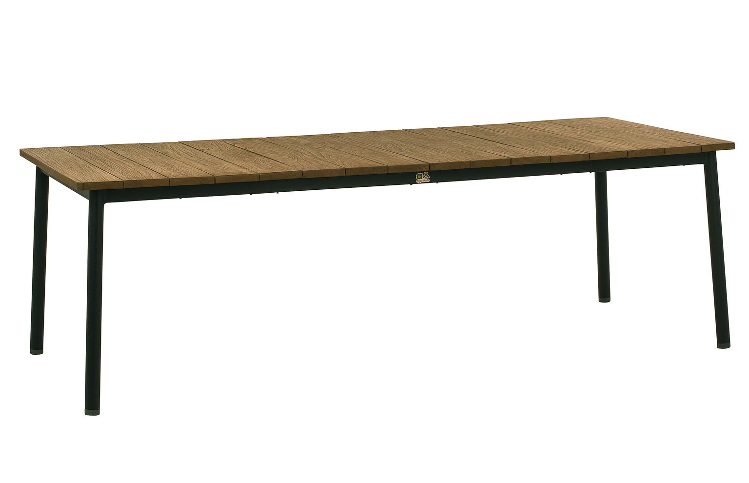 Alfresco Equator 95" Rectangular Teak Top With Umbrella Hole Dining Table