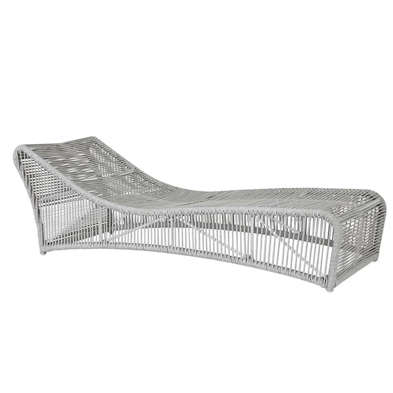 Sunset West Miami Rope Aluminum Cushionless Chaise