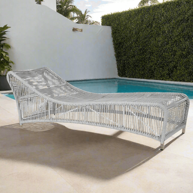 Sunset West Miami Rope Aluminum Cushionless Chaise