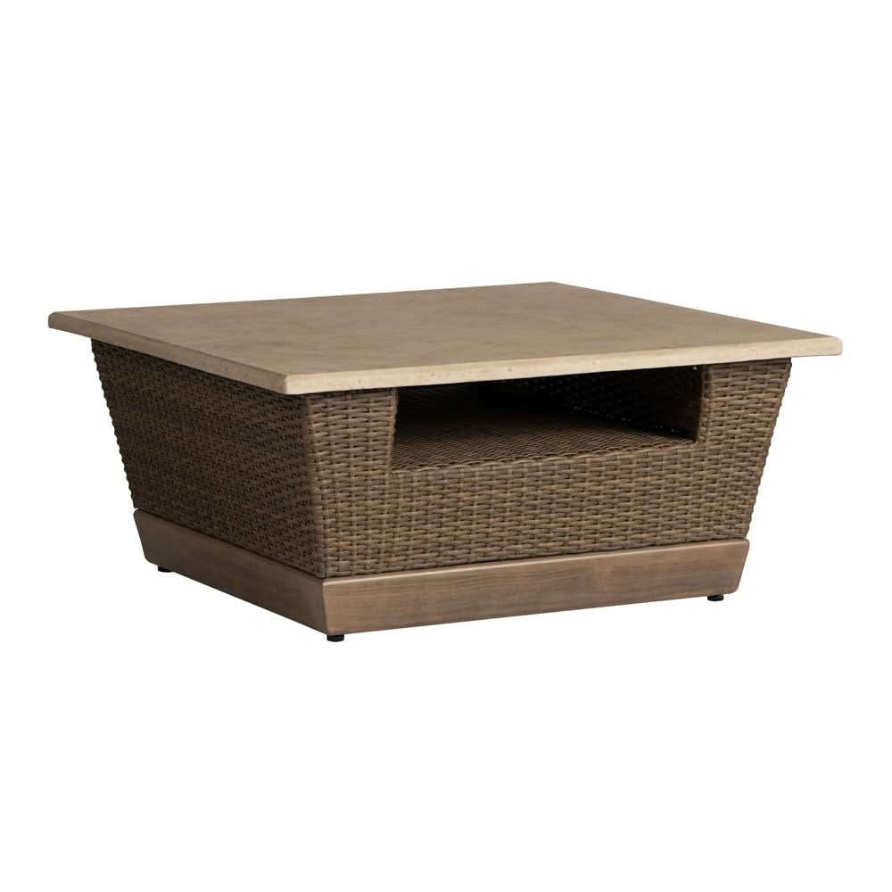 Lloyd Flanders Charisma Wicker Outdoor 36" Square Cocktail Table