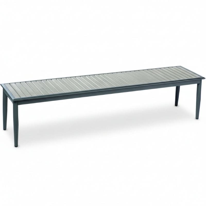 Alfresco Home Genevieve Dark Grey HDPE Outdoor Bench