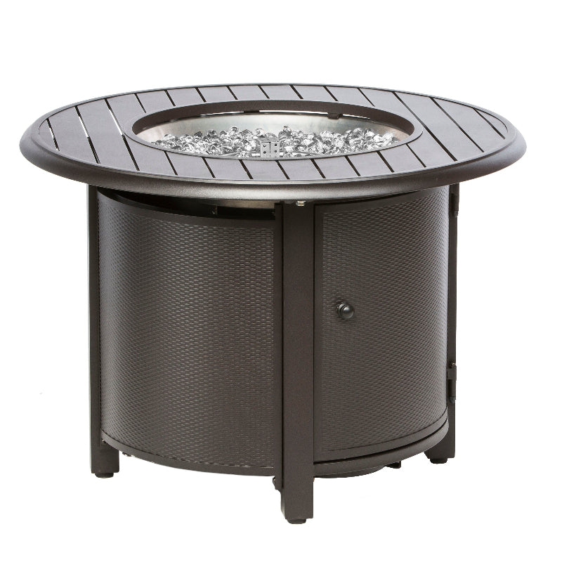 Alfresco Home Bay Ridge 36" Blacksmith Outdoor Round Fire Pit Table