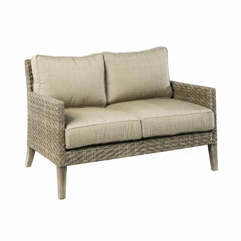 Alfresco Home Cornwall Wicker Outdoor Loveseat