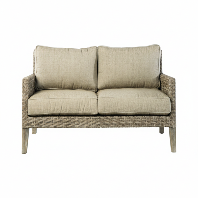 Alfresco Home Cornwall Wicker Outdoor Loveseat