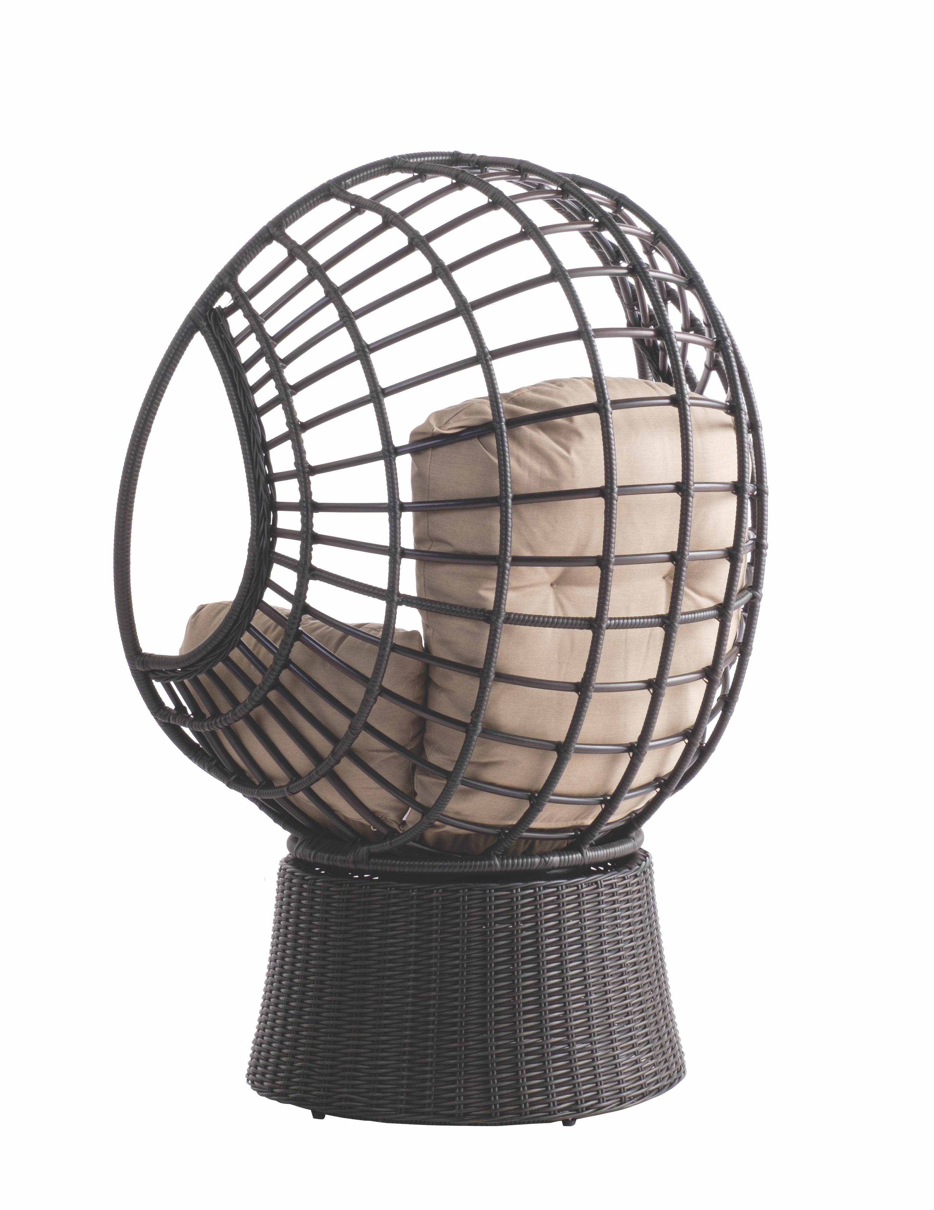 Alfresco Home Nadine Wicker Swivel Lounge Chair