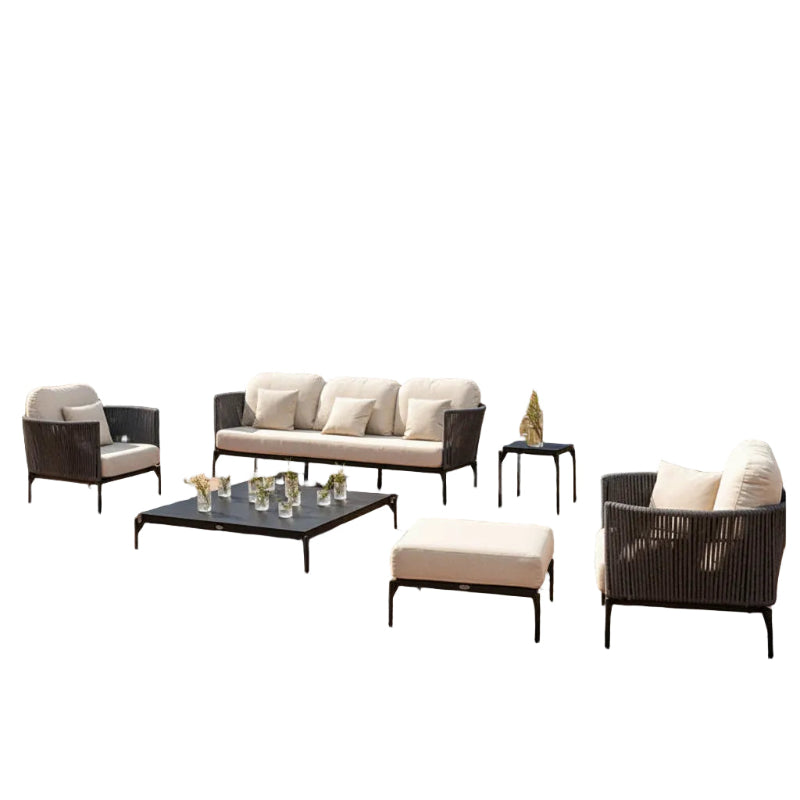 Skyline Design Boston Aluminum Rope Outdoor 5-Person Seating Set