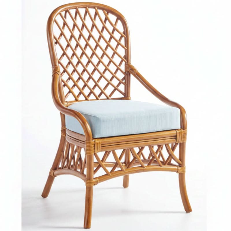 South Sea Rattan Antigua Rattan Indoor Dining Side Chair