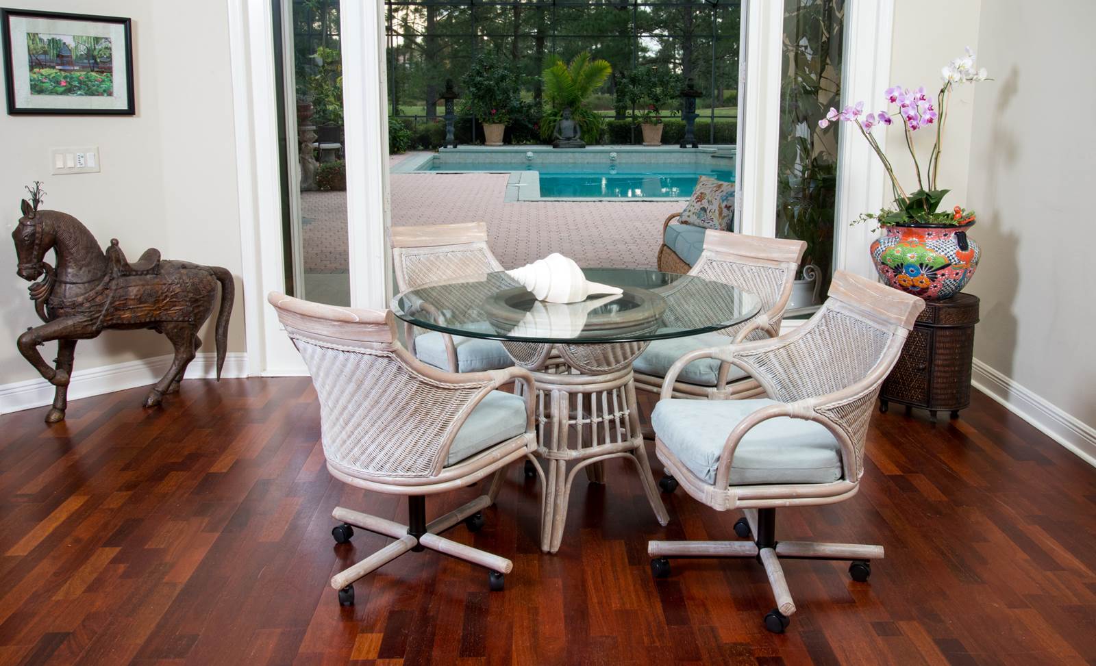 Alexander & Sheridan Bermuda Rattan Indoor Dining Table
