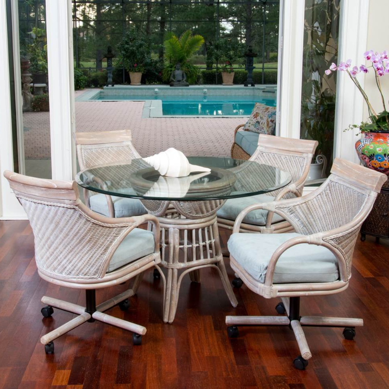 Alexander & Sheridan Bermuda Natural Rattan Indoor Dining Table