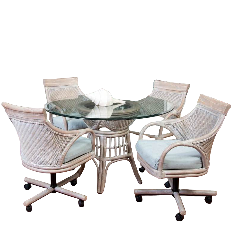 Alexander & Sheridan Bermuda 5 Piece Rattan Indoor Dining Set