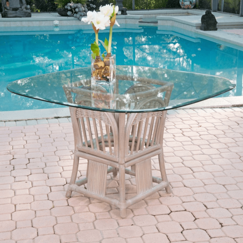 Alexander & Sheridan Bridgeport Natural Rattan Indoor Dining Table