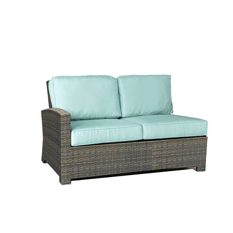 Forever Patio Barbados Wicker Sectional Left Arm Facing Loveseat