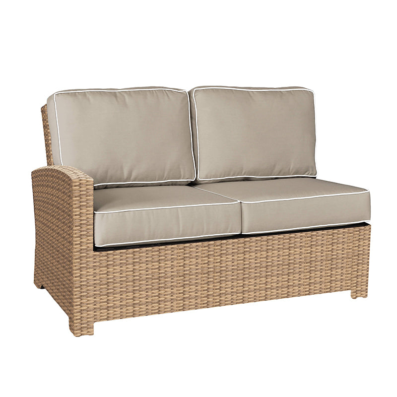 Forever Patio Barbados Wicker Sectional Left Arm Facing Loveseat