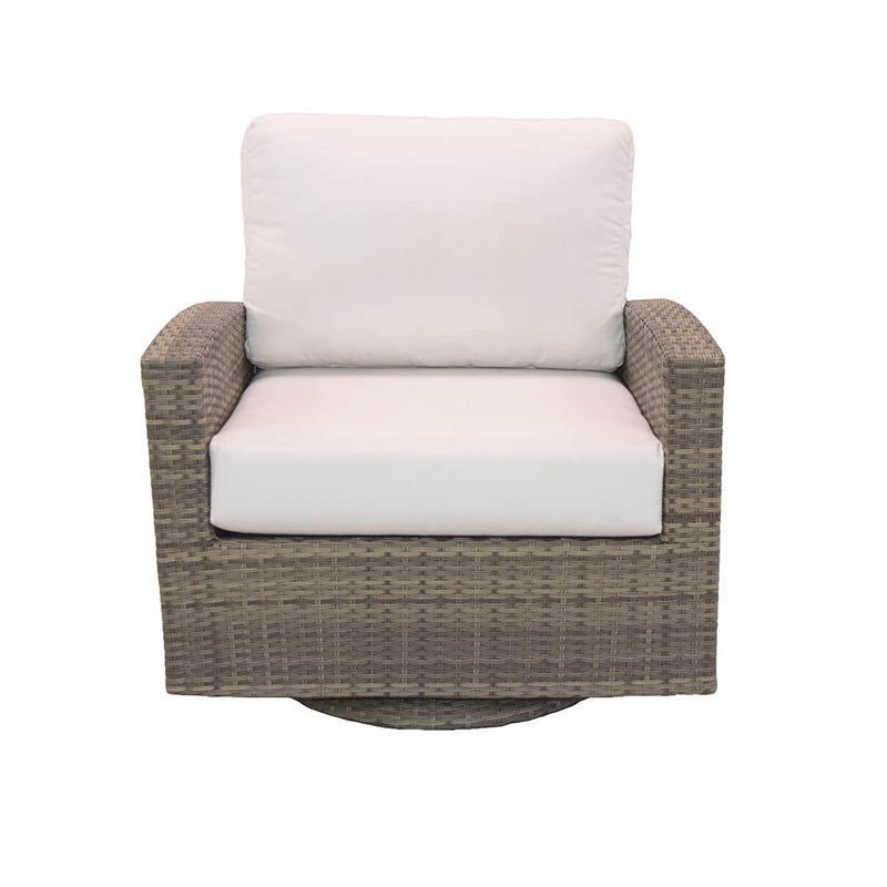 Forever Patio Barbados Wicker Swivel Glider Club Chair