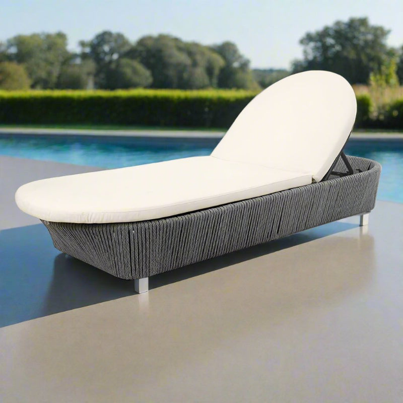 Skyline Design Boston Aluminum Rope Outdoor Chaise Lounger