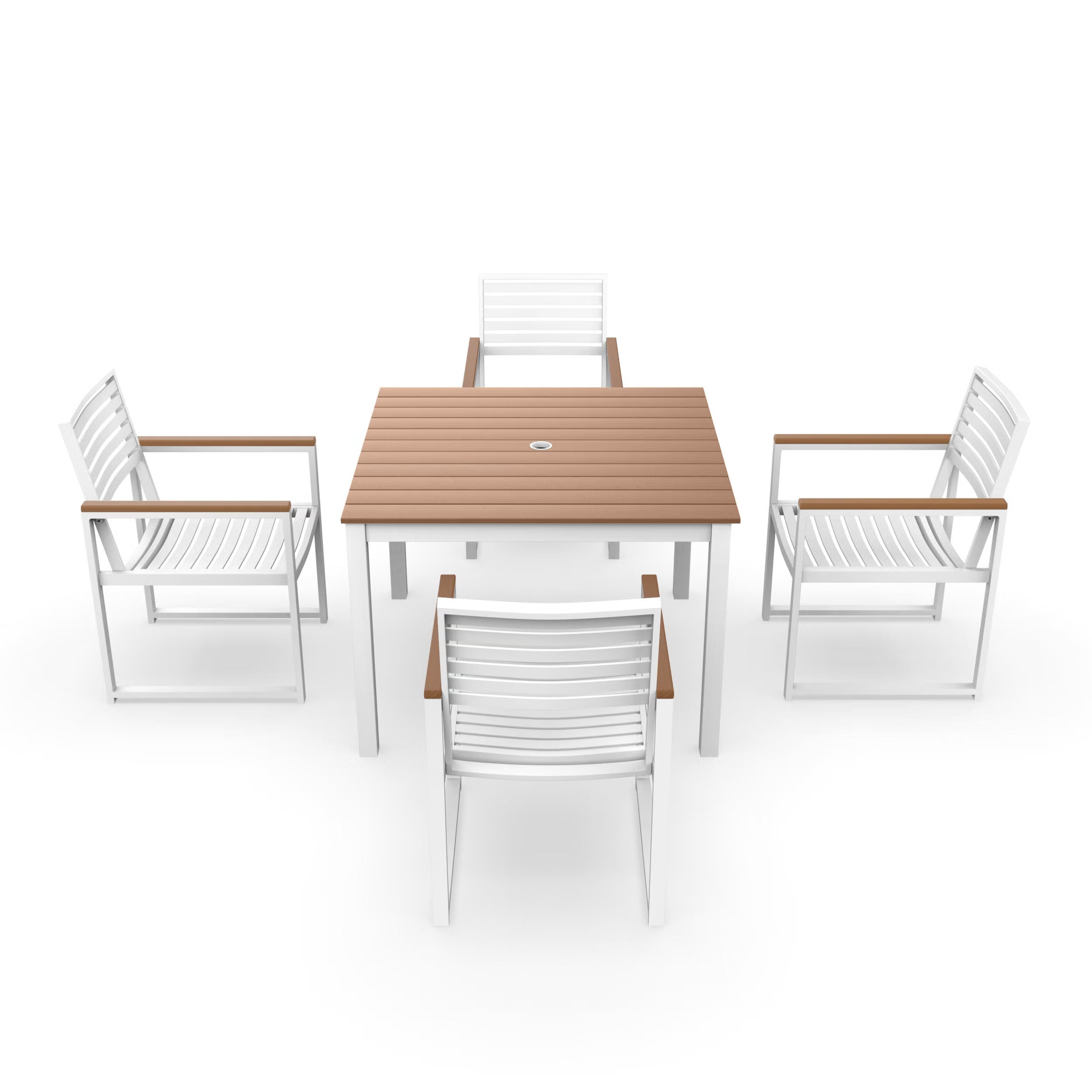 NorthCape International Brighton Aluminum Outdoor 4-Person Patio Dining Set