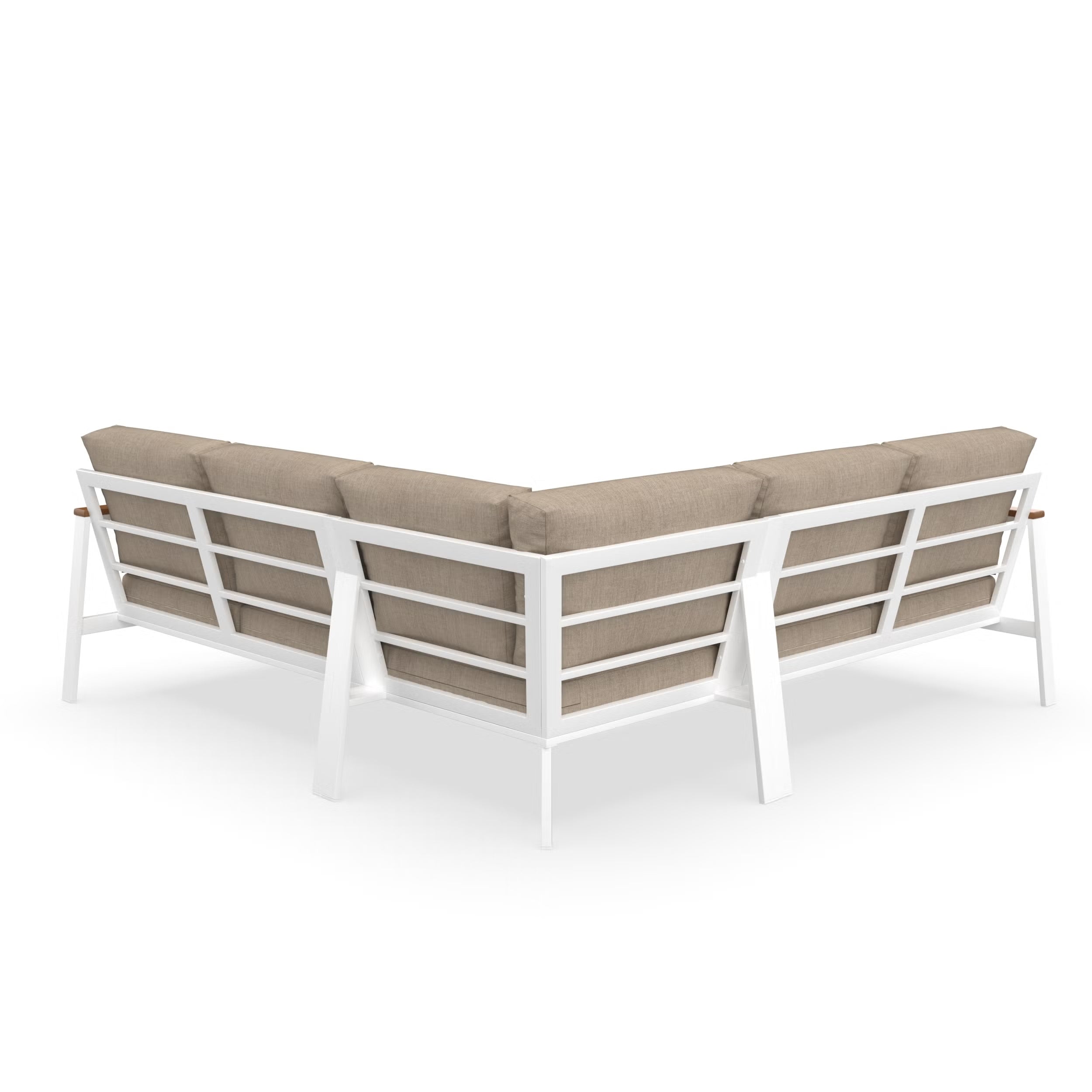 NorthCape International Brighton Aluminum Outdoor 5-Person Sectional Patio Set