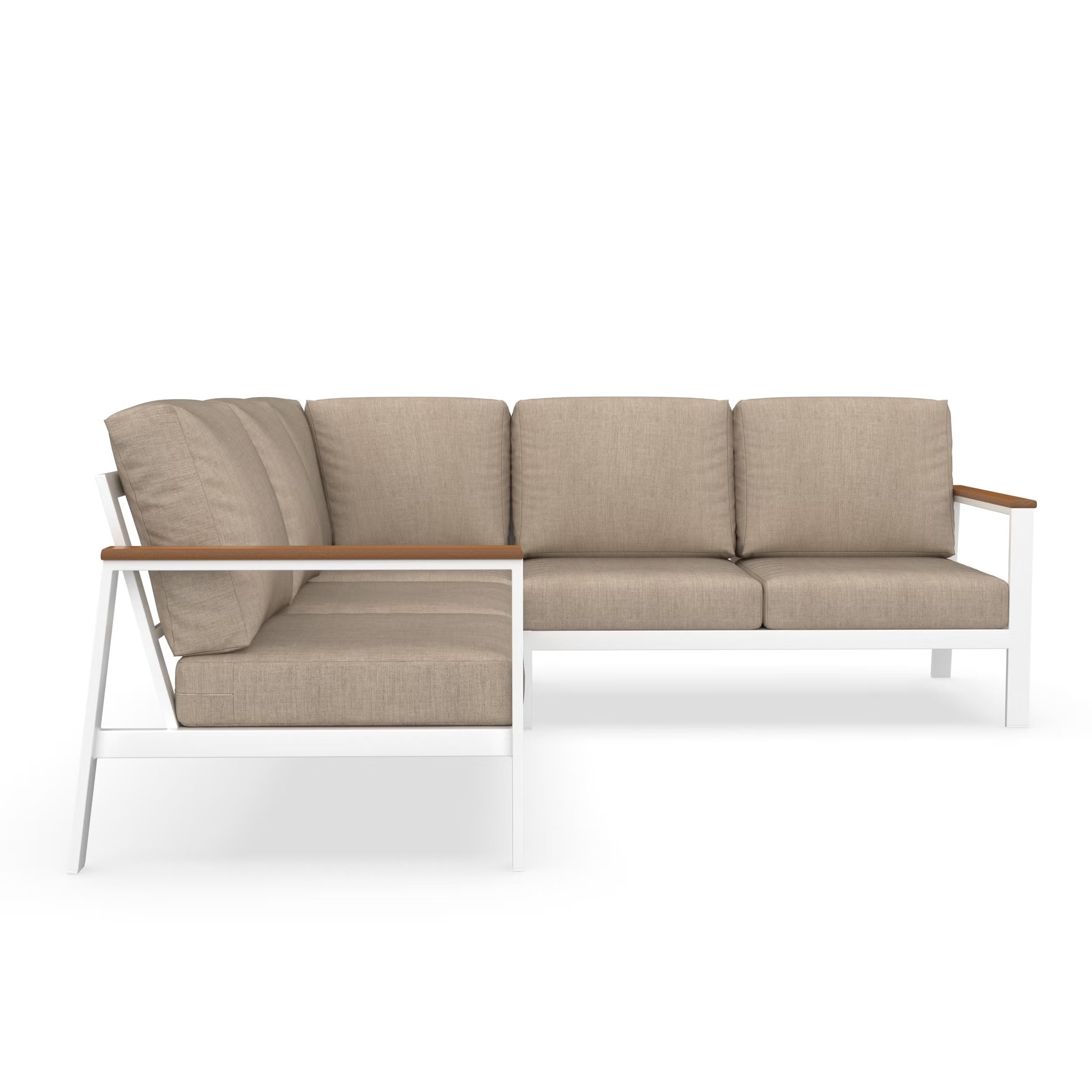 NorthCape International Brighton Aluminum Outdoor 5-Person Sectional Patio Set