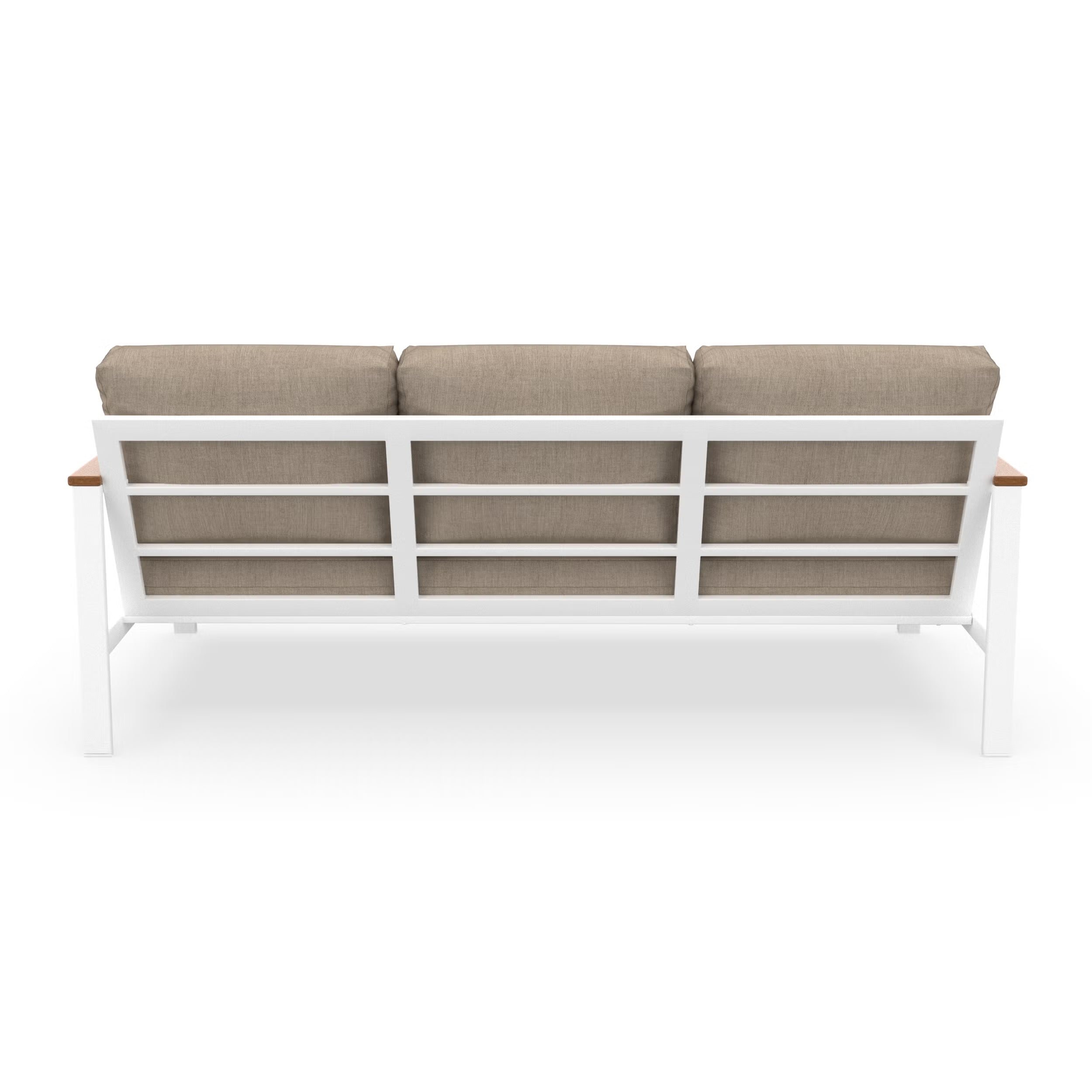 NorthCape International Brighton Aluminum Outdoor Patio 3-Seater Sofa