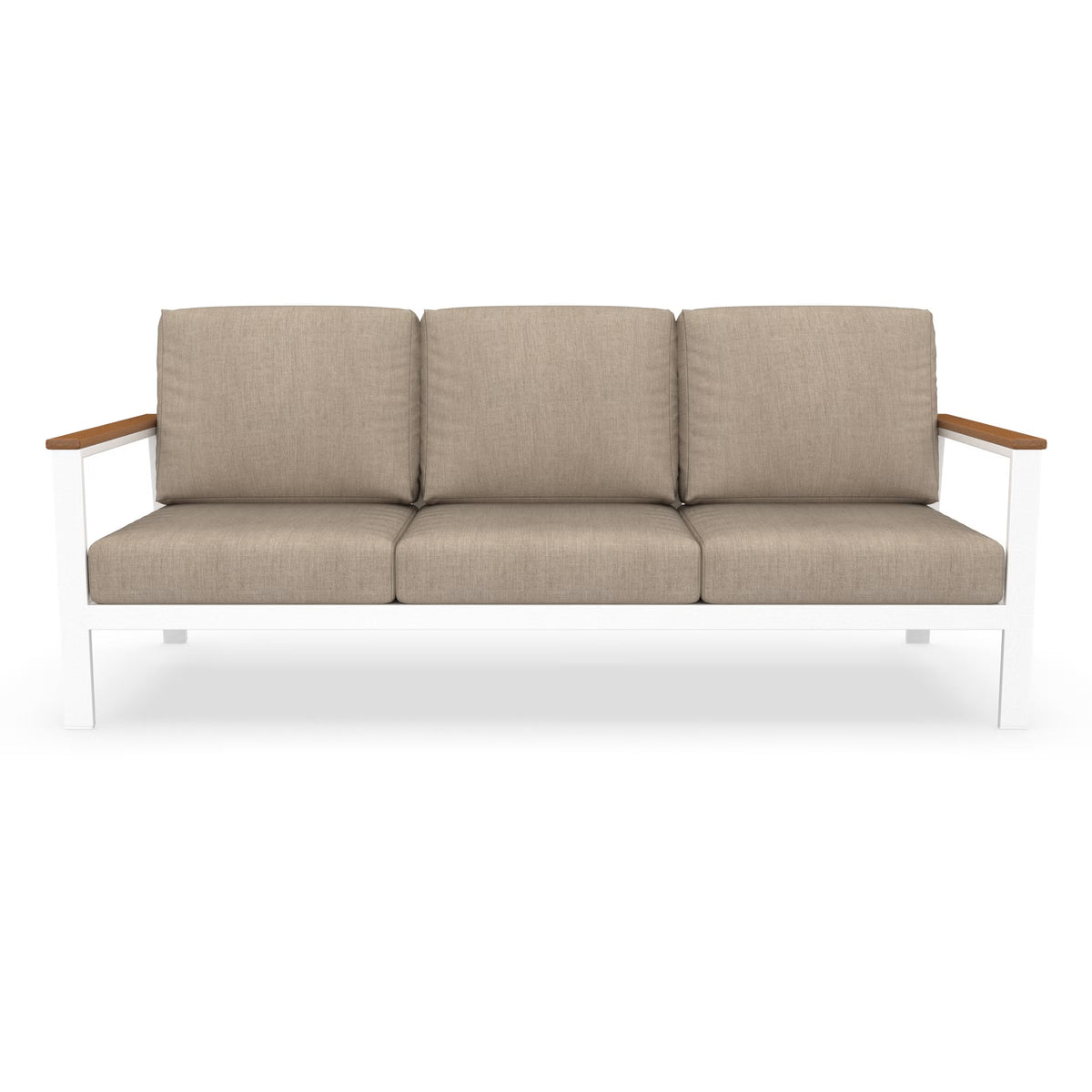 NorthCape International Brighton Aluminum Outdoor Patio 3-Seater Sofa