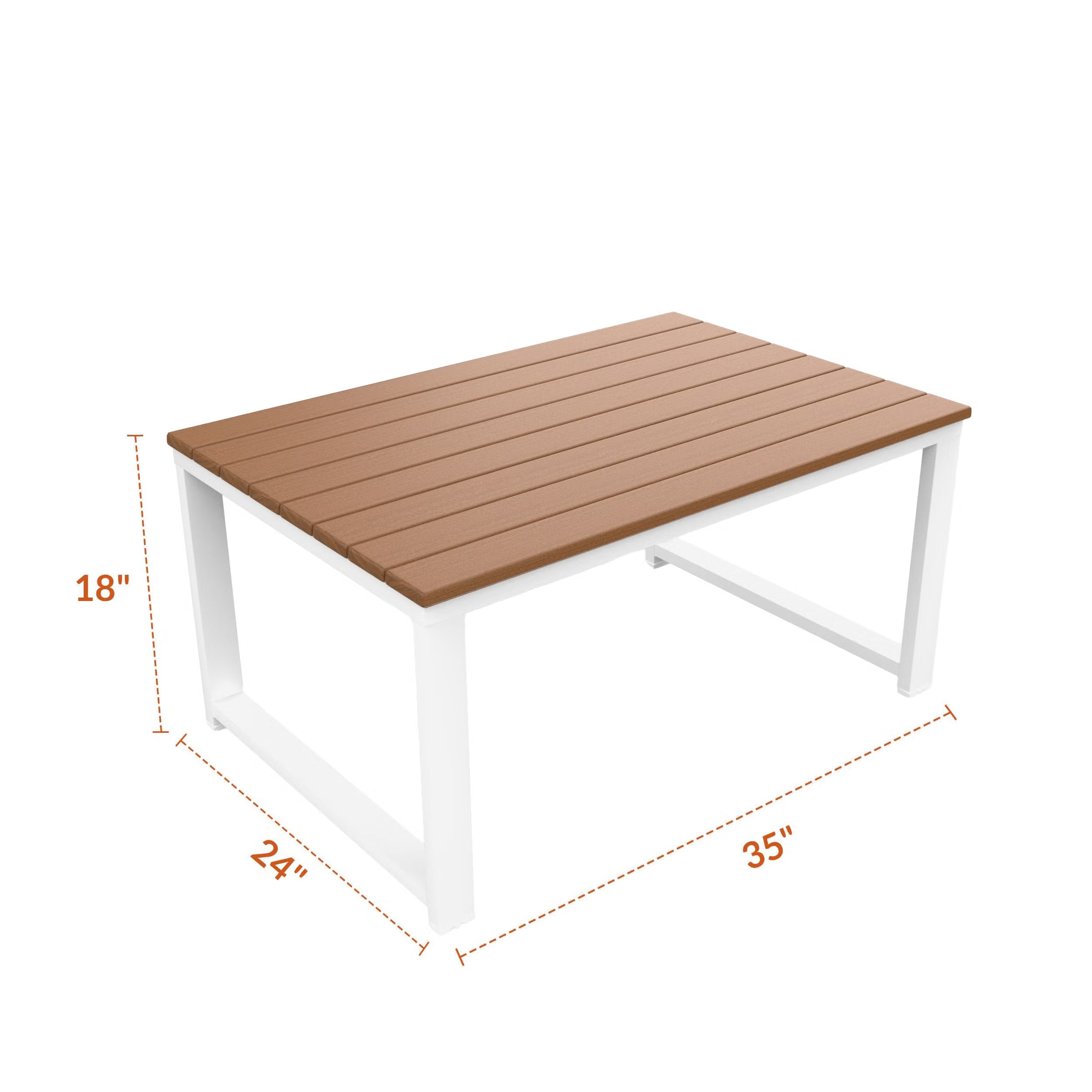 NorthCape International Brighton Aluminum Outdoor Coffee Table