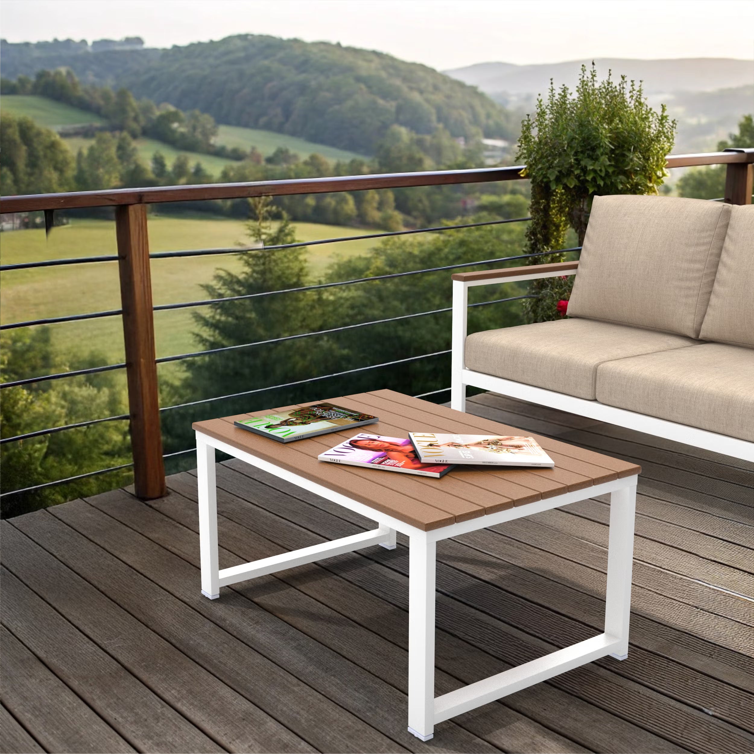 NorthCape International Brighton Aluminum Outdoor Coffee Table