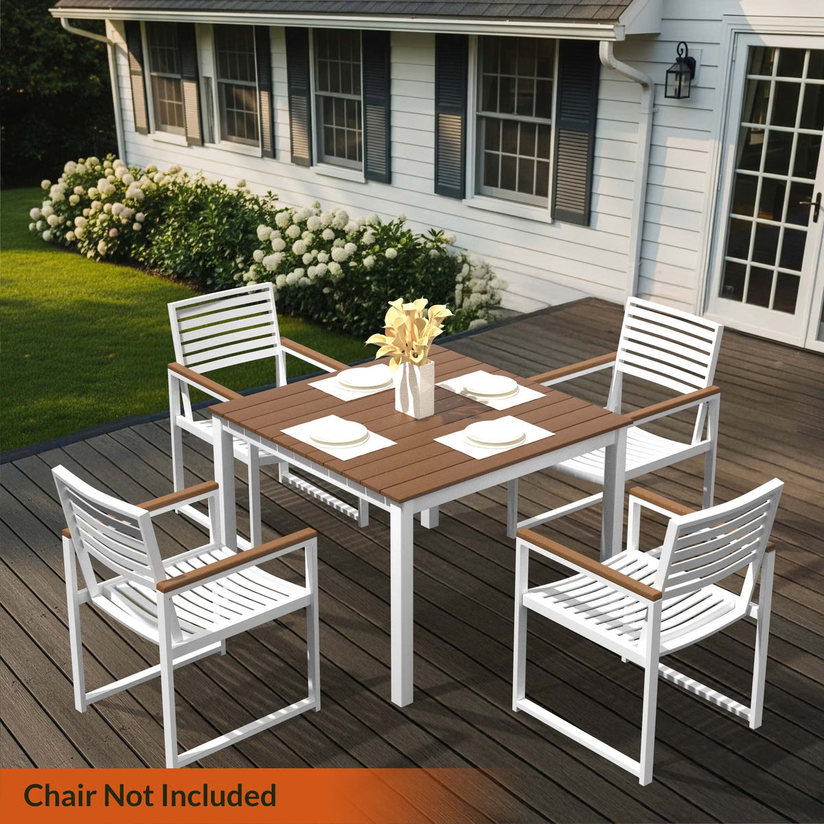 NorthCape International Brighton Aluminum Outdoor Patio Dining Table