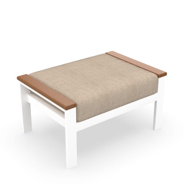 NorthCape International Brighton Aluminum Outdoor Rectangular Ottoman