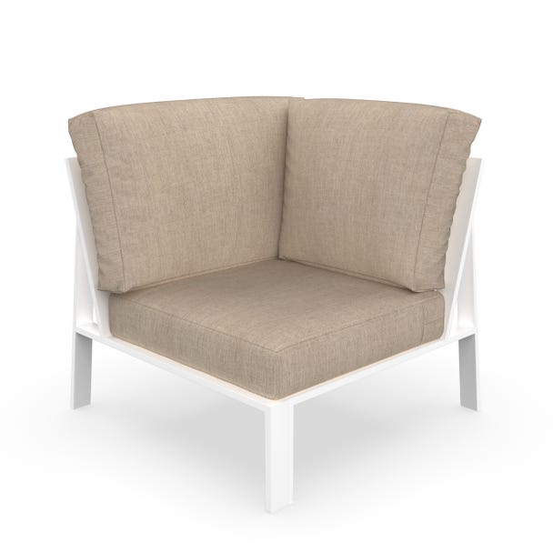 NorthCape International Brighton Aluminum Outdoor Sectional 90 Degree Corner Chair
