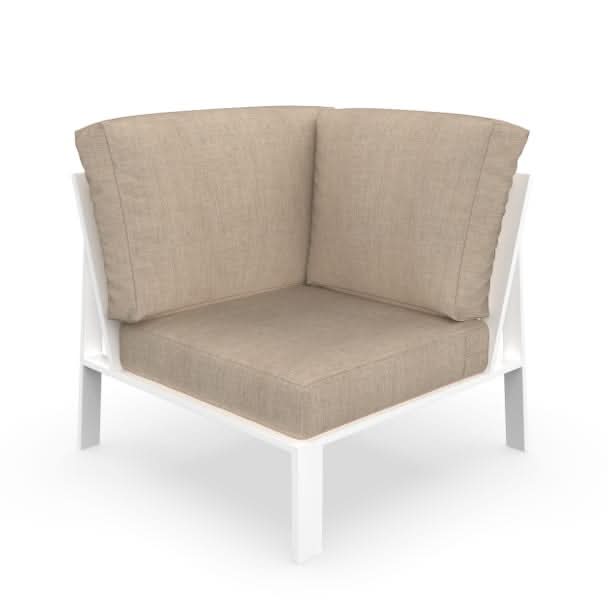 NorthCape International Brighton Aluminum Outdoor Sectional 90 Degree Corner Chair