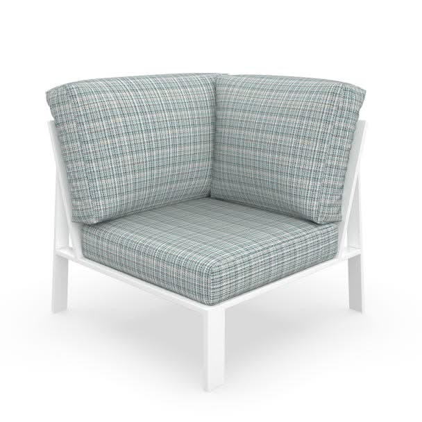 NorthCape International Brighton Aluminum Outdoor Sectional 90 Degree Corner Chair