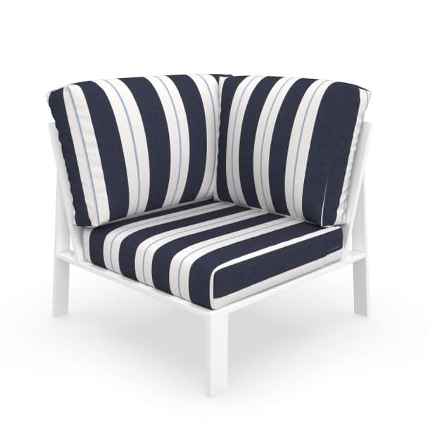 NorthCape International Brighton Aluminum Outdoor Sectional 90 Degree Corner Chair