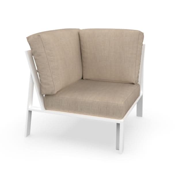 NorthCape International Brighton Aluminum Outdoor Sectional 90 Degree Corner Chair