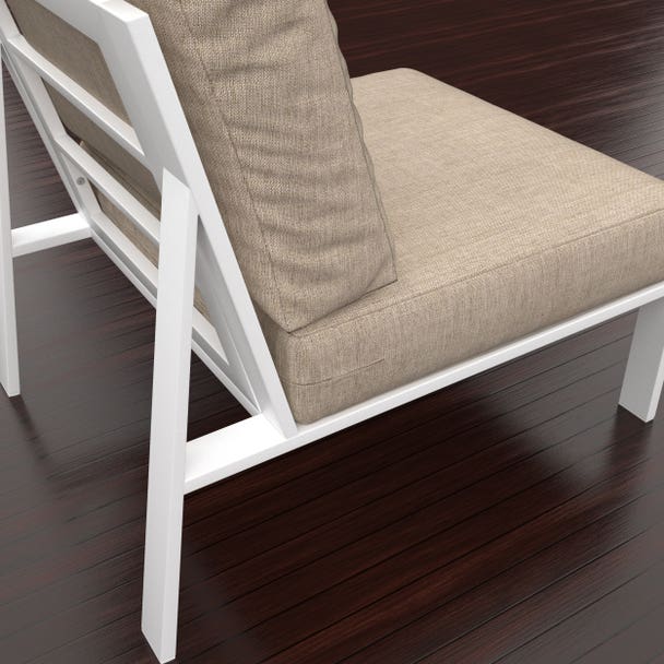 NorthCape International Brighton Aluminum Outdoor Patio Sectional Middle Chair