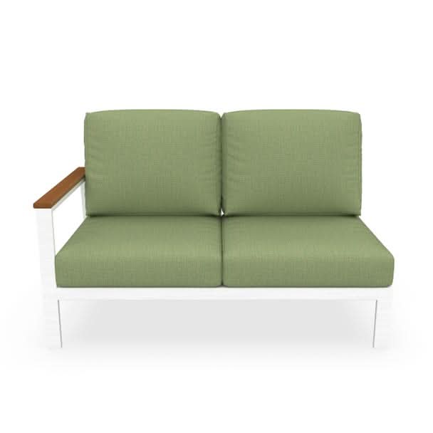 NorthCape International Brighton Aluminum Outdoor Sectional Right Arm Loveseat
