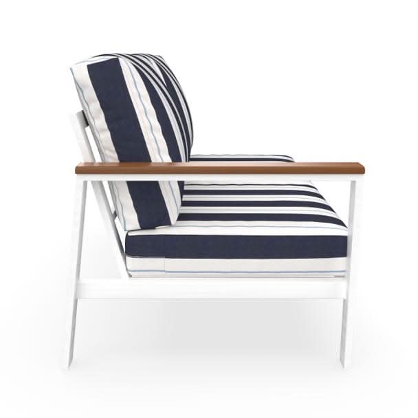 NorthCape International Brighton Aluminum Outdoor Sectional Right Arm Loveseat