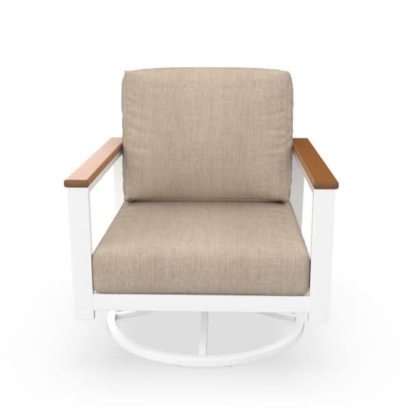 NorthCape International Brighton Aluminum Outdoor Swivel Rocking Chair