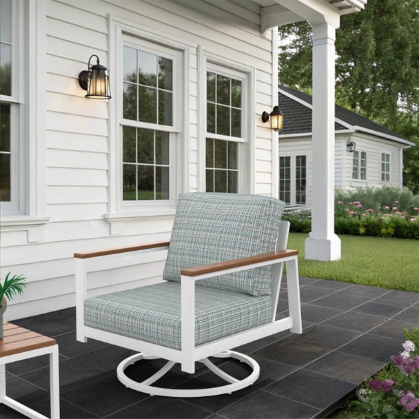 NorthCape International Brighton Aluminum Outdoor Swivel Rocking Chair