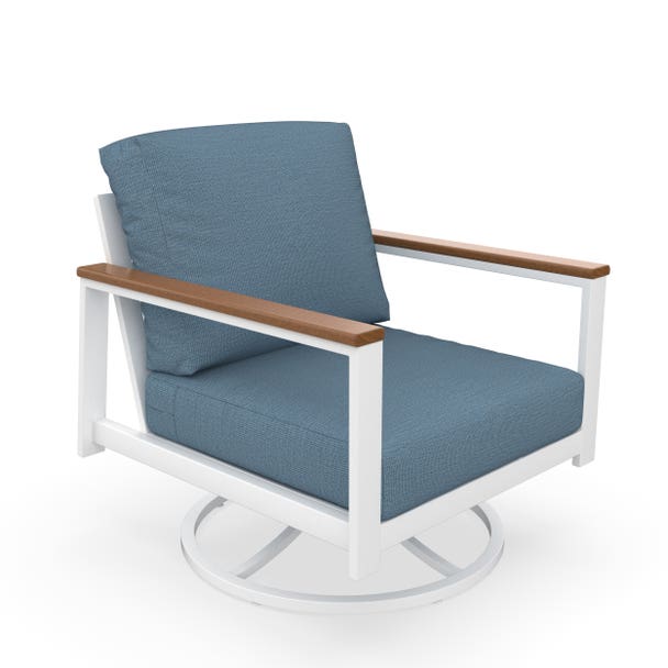 NorthCape International Brighton Aluminum Outdoor Swivel Rocking Chair