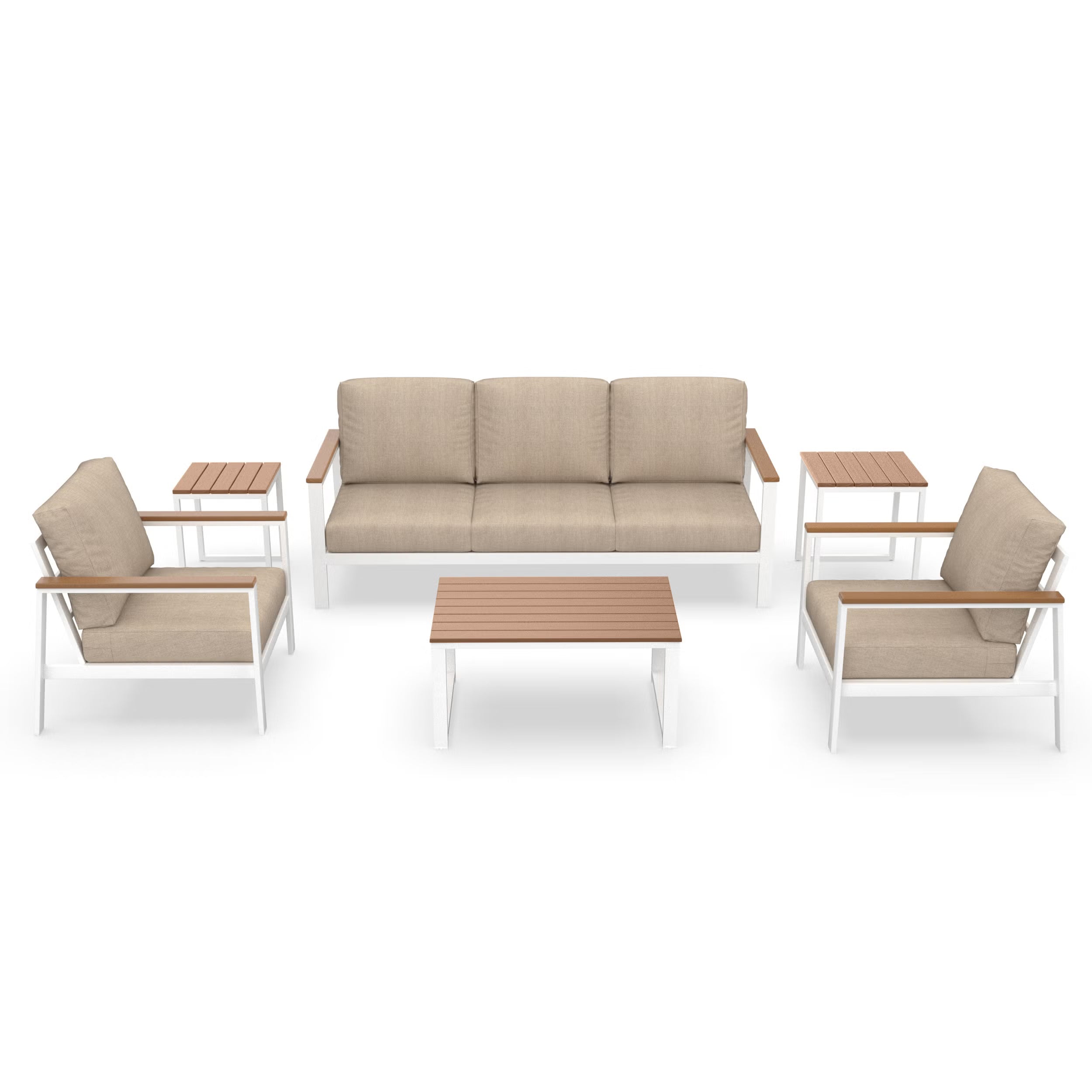 NorthCape International Brighton Aluminum Outdoor 5-Person Seating Patio Set