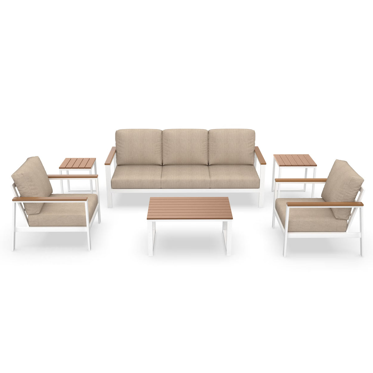 NorthCape International Brighton Aluminum Outdoor 5-Person Seating Patio Set