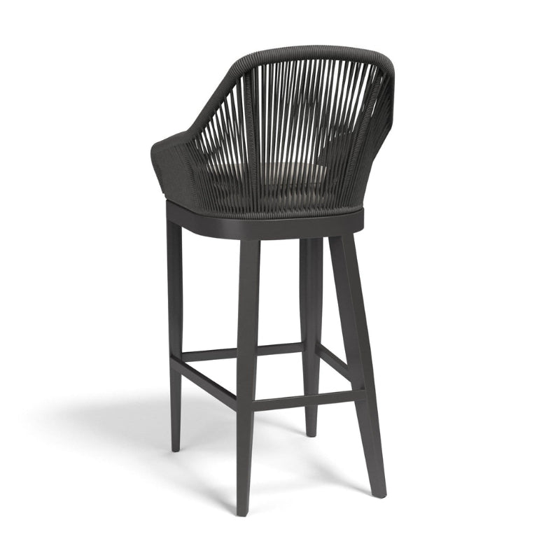 Sunset West Milano Rope And Aluminum Outdoor Bar Stool