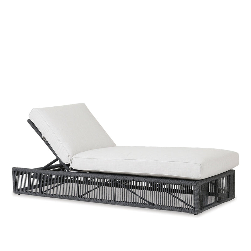 Sunset West Milano Rope and Aluminum Outdoor Adjustable Chaise