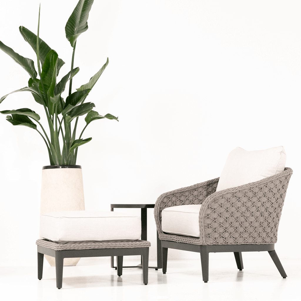 Sunset West Marbella Aluminum Outdoor Ottoman