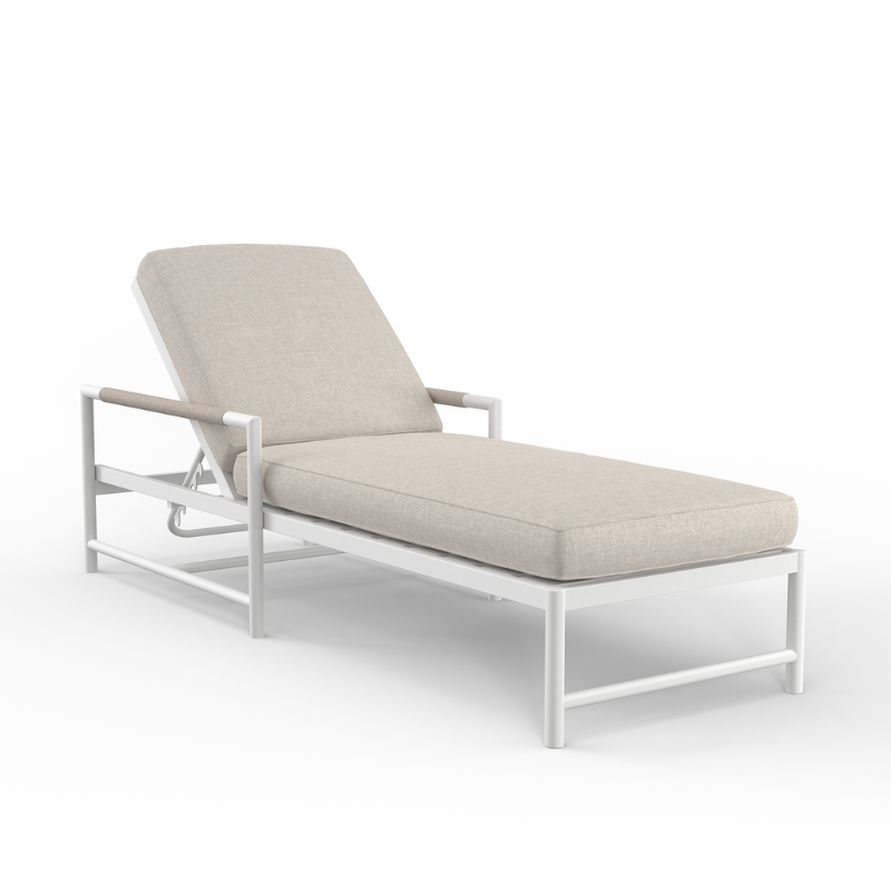 Sunset West Sabbia Aluminum Rope Outdoor Chaise Lounge