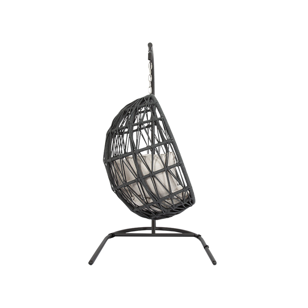 Sunset West Milano Rope and Aluminum Outdoor Hanging Chair